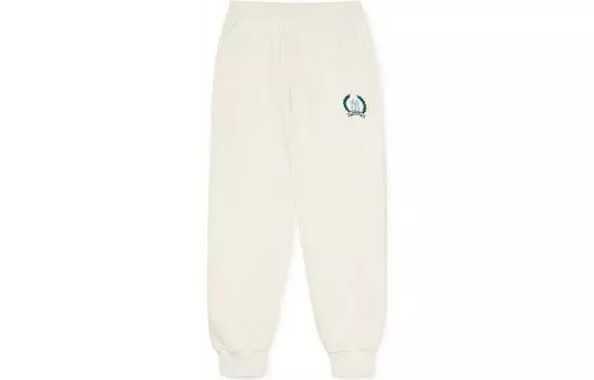 Повседневные брюки женские цвета экрю MLB, Ecru