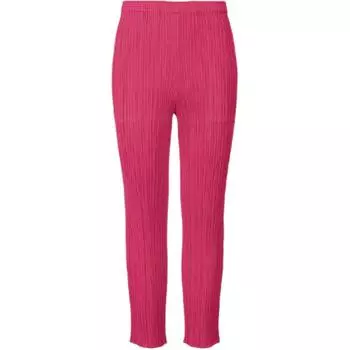 Повседневные брюки женские цвета фуксии PLEATS PLEASE ISSEY MIYAKE, фуксия