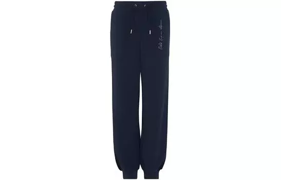 Повседневные брюки женские цвета морской волны EMPORIO ARMANI, Marine Blue