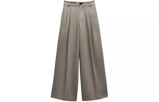 Повседневные брюки женские коричневые Zara