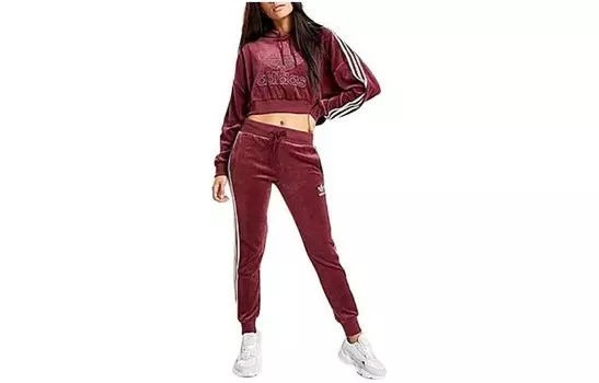 Повседневные брюки женские красные Adidas Originals