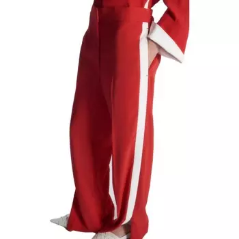 Повседневные брюки женские красные/бежевые Cos