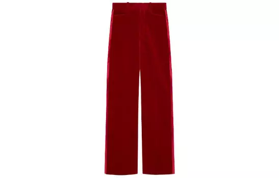 Повседневные брюки женские красные Gucci