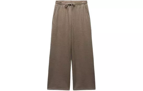 Повседневные брюки женские. Маркировка коричневато-желтая Zara
