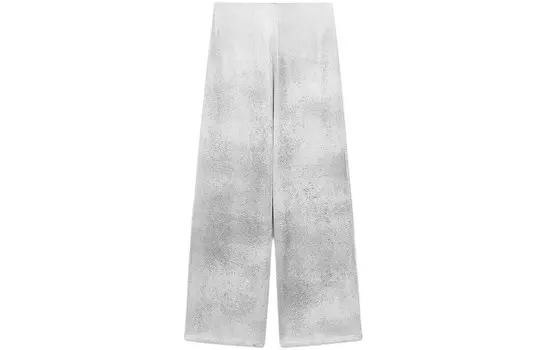 Повседневные брюки женские серебристые Zara