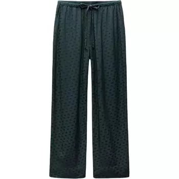 Повседневные брюки женские серии ZW синего цвета Zara