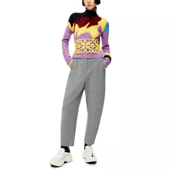 Повседневные брюки женские серые Loewe