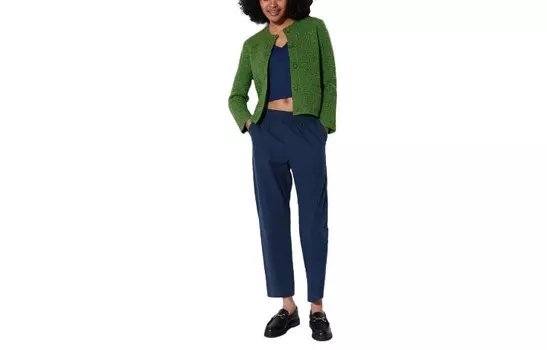 Повседневные брюки женские темно-синие Uniqlo