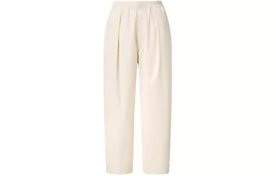 Повседневные брюки женские U Collection светло-бежевого цвета Uniqlo