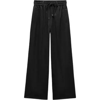Повседневные брюки женские ZARA, черный