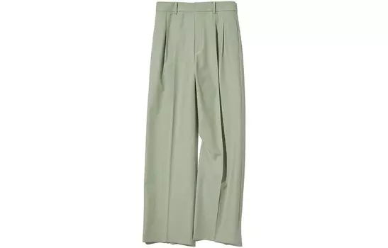 Повседневные брюки женские зеленые Uniqlo