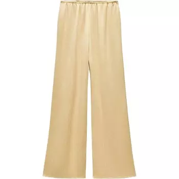 Повседневные брюки женские желтые Zara