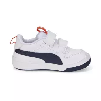Повседневные детские/детские кроссовки Multiflex Puma, белый/темно-синий