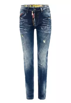 Повседневные джинсы CIPO & BAXX, синий джинсовый