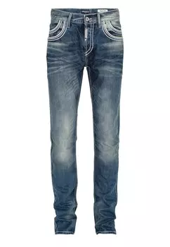 Повседневные джинсы CIPO & BAXX, синий джинсовый