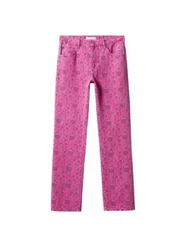 Повседневные джинсы Mango FLORA, фуксия
