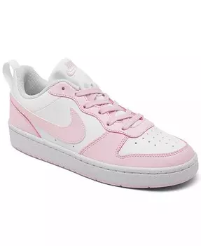 Повседневные кроссовки Big Girls Court Borough Low Recraft от Finish Line Nike, белый