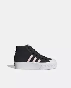 Повседневные кроссовки для девочек Nizza Platform Mid adidas Originals adidas, черный