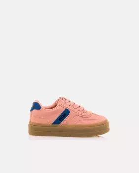 Повседневные кроссовки Girl's Bigger с кружевной застежкой Mustang, фуксия