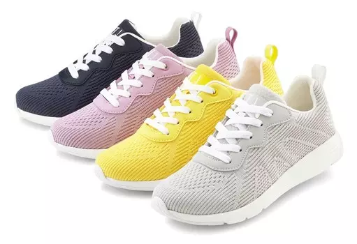 Повседневные кроссовки LASCANA Sneakers, цвет marine blue/yellow/light grey/eosin