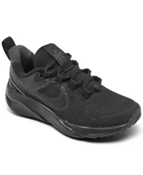 Повседневные кроссовки Little Kids Star Runner 4 от Finish Line Nike, черный