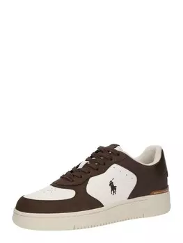 Повседневные кроссовки Polo Ralph Lauren Sneakers MASTERS CRT, цвет chocolate/white