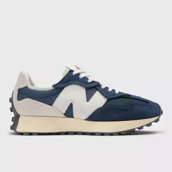 Повседневные кроссовки унисекс 327 New Balance, темно-синий/белый