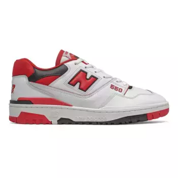 Повседневные кроссовки унисекс 550 New Balance, белый/красный