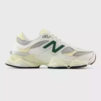 Повседневные кроссовки унисекс 9060 New Balance, белый/зеленый