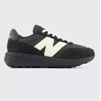 Повседневные кроссовки унисекс U370PB New Balance, черный/белый
