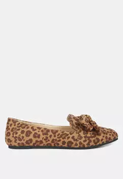 Повседневные мокасины с бантом из орехового пирога London Rag