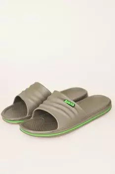 Повседневные мужские тапочки с одной полоской и удобной подошвой M364-22 Pembe Potin, серый