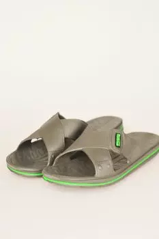 Повседневные мужские тапочки с удобной подошвой с перекрестной лентой M366-22 Pembe Potin, серый