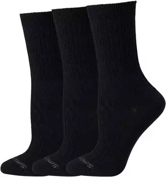 Повседневные носки для кабельной команды, 3 пары Smartwool, черный