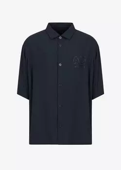 Повседневные рубашка Armani Exchange, синий