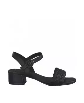 Повседневные сандалии на плоской подошве для женщин Marco Tozzi, черный