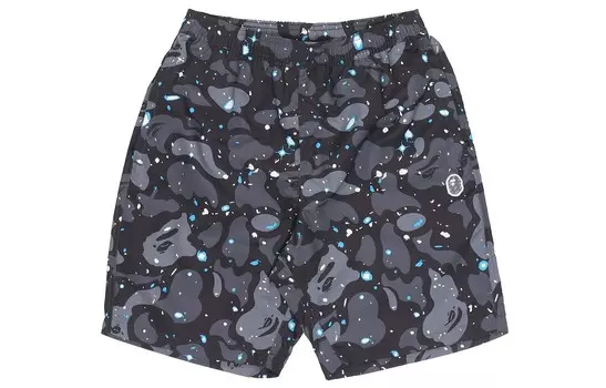 Повседневные шорты Ape Head Series для мужчин, черные A Bathing Ape, черный