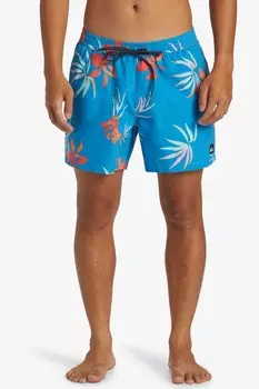 Повседневные шорты для плавания volly 15 дюймов Quiksilver, синий