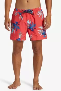 Повседневные шорты для плавания volly 15 дюймов Quiksilver, красный