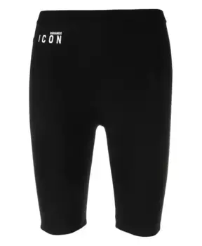 Повседневные шорты из хлопка и эластана Dsquared2, черный