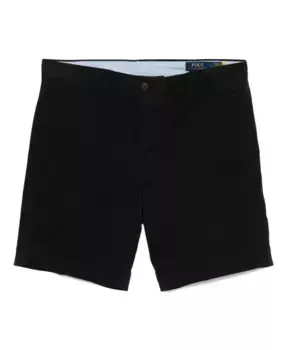 Повседневные шорты из хлопка и спандекса Polo Ralph Lauren, черный