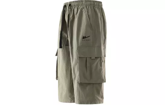 Повседневные шорты-капри унисекс Warrior, Army Green (Includes A White T-Shirt)