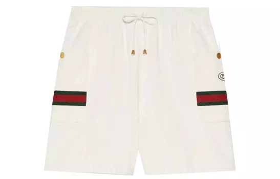 Повседневные шорты мужские белые Gucci, белый
