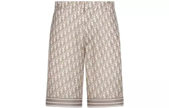 Повседневные шорты мужские бежевые Dior, цвет Apricot Cream