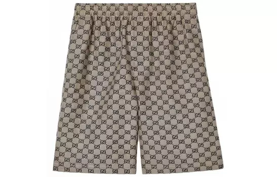 Повседневные шорты мужские бежевые Gucci, цвет Apricot