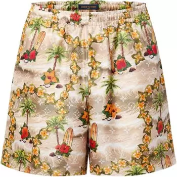 Повседневные шорты мужские бежевые Louis Vuitton, бежевый