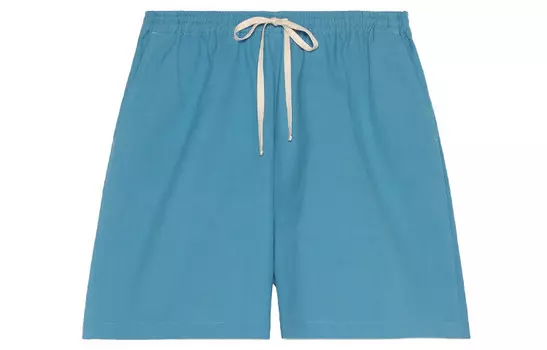 Повседневные шорты мужские бирюзовые Gucci, бирюзовый