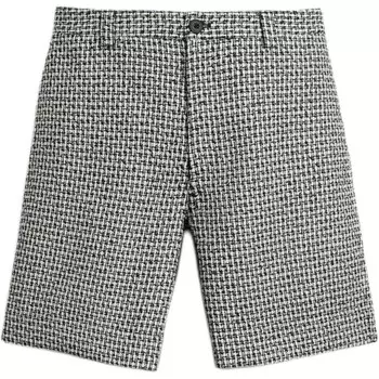 Повседневные шорты мужские черные / белые Zara, черный/белый