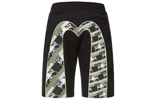 Повседневные шорты мужские черные Evisu, черный