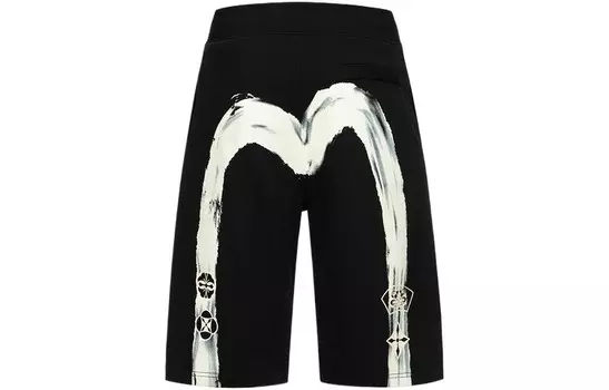 Повседневные шорты мужские черные Evisu, черный